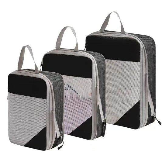 Compression Packing Cubes for Suitcases and Travel Bags Set