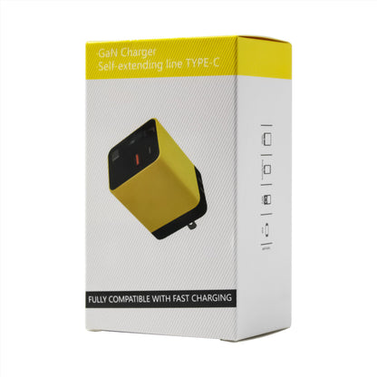 80W GaN Retractable Cable Fast Charger