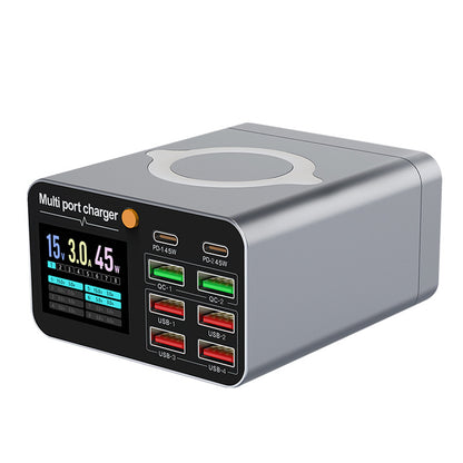 80W Multi-Port Fast Desktop Charger with Digital Display