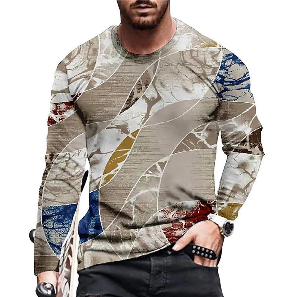 Buy Men’s 3D Digital Printed Round Neck Fashion T-Shirt