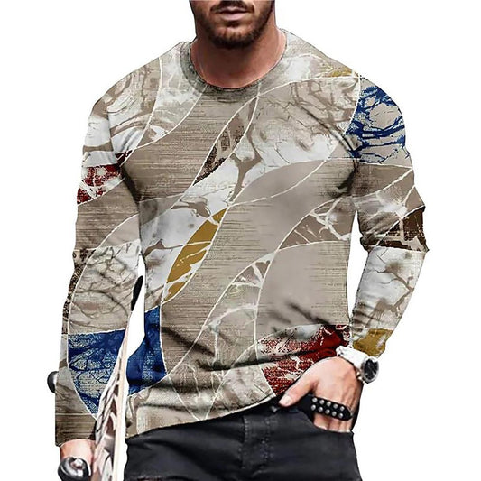 Buy Men’s 3D Digital Printed Round Neck Fashion T-Shirt