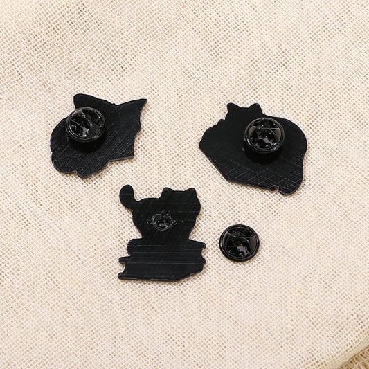Original Cat-Shaped Oil-Drop Alloy Brooch Stylish Jewelry