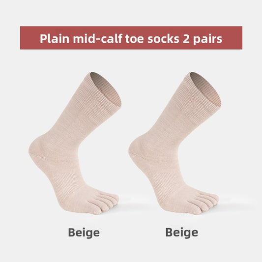 Women's Merino Wool Five-Toe Sports Socks Warm Daily Wear