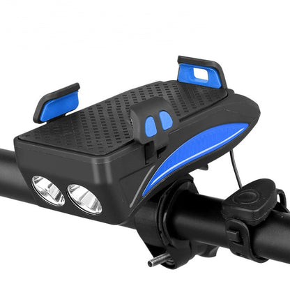 Motorcycle Bicycle Phone Holder with Charging & Front Lamp