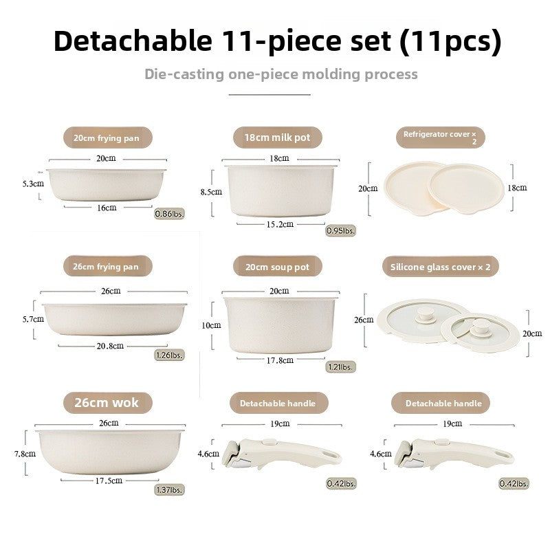 Nonstick Cookware Set for Easy Home Kitchen Cooking Use Kit