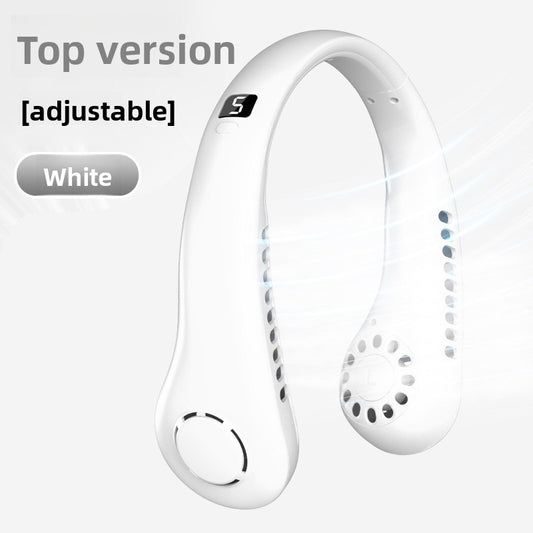 Portable Bladeless Neck Fan with USB Charging and Airflow