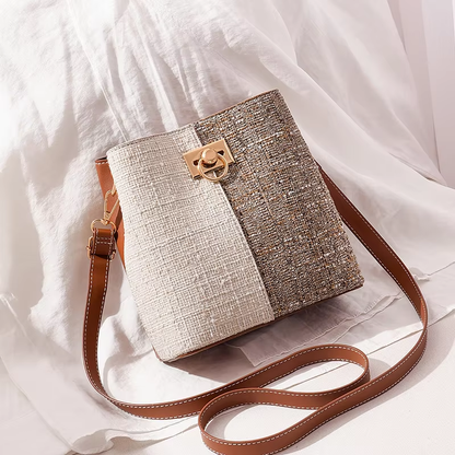 Buy Fashion Texture Bucket Bag – Chic Single Shoulder Slant Design