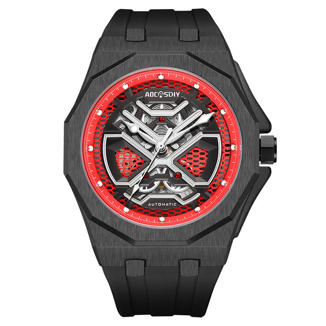 Buy Trendy Hollow Mechanical Watch with Water Resistance