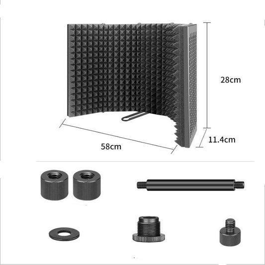 Studio Microphone Screen with Noise Reduction for Recording