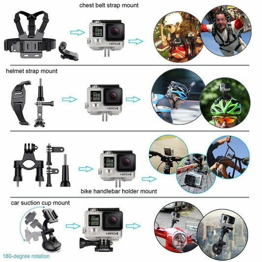Sports DV Camera Accessories for Travel and Outdoor Shooting