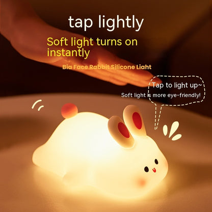 Cute Rabbit LED Night Light Touch Sensor Kids Bedside Lamp
