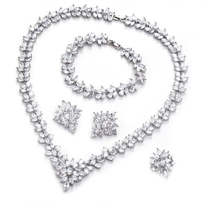 Buy Handcrafted Copper Zircon Set – Luxury Fashion Jewelry