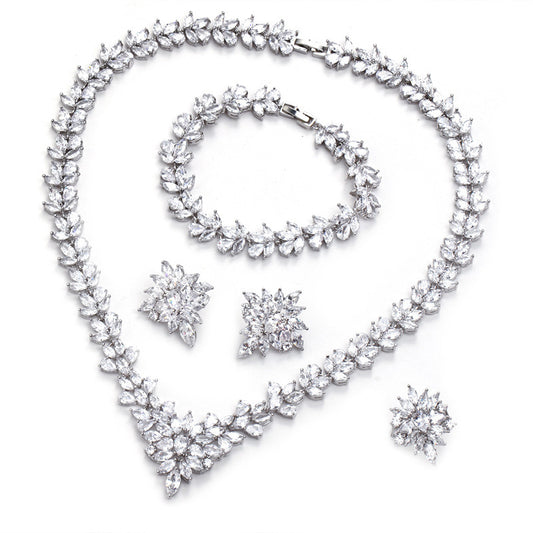 Buy Handcrafted Copper Zircon Set – Luxury Fashion Jewelry