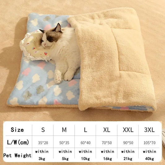 Autumn Winter Dog Litter Blankets Keep Small Dogs Warm Cozy