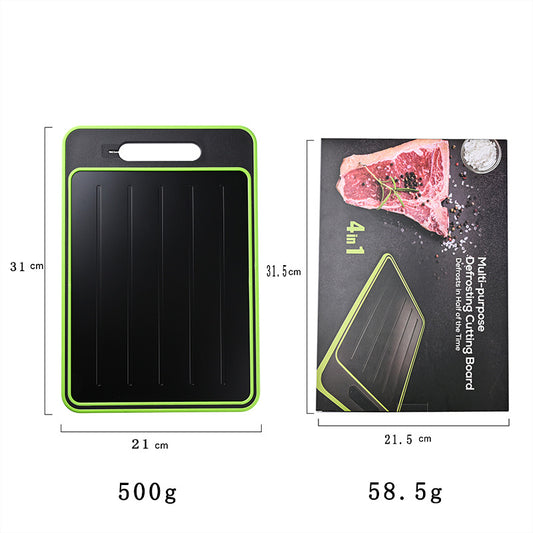 Dual-Sided Aluminum Cutting Board with Knife Sharpener