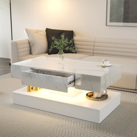 Buy Modern 6.93IN High LED Coffee Table for Living Room Decor
