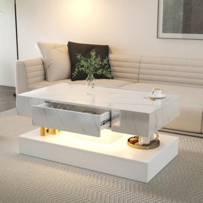 Buy Modern 6.93IN High LED Coffee Table for Living Room Decor
