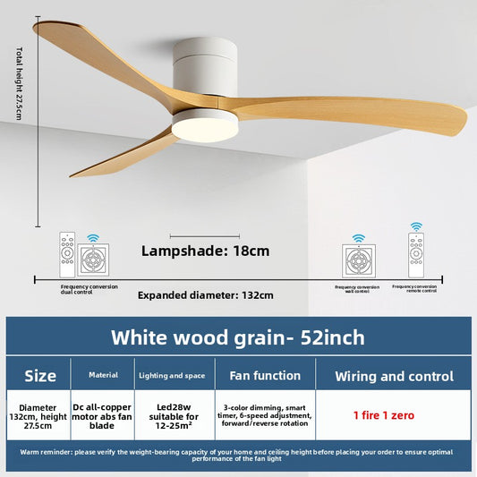 Modern Integrated Ceiling Fan Light and Quiet Performance