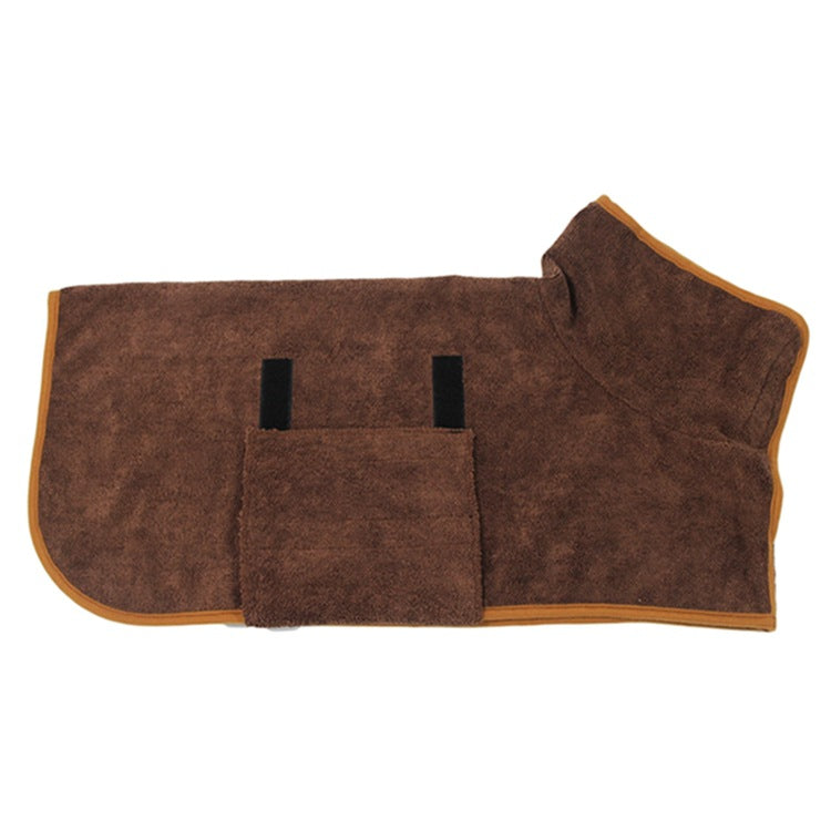 Buy Waist-Wrapped Microfiber Pet Bathrobe Super Absorbent Towel