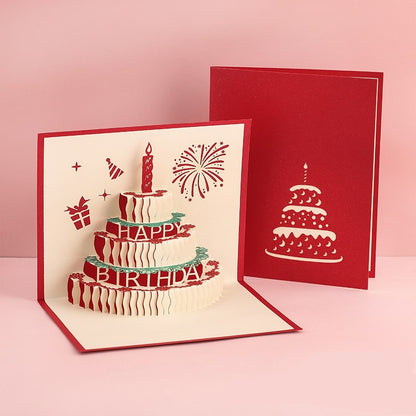 Buy 3D Laser Cut Handmade Sakura Kissing Lover Greeting Card