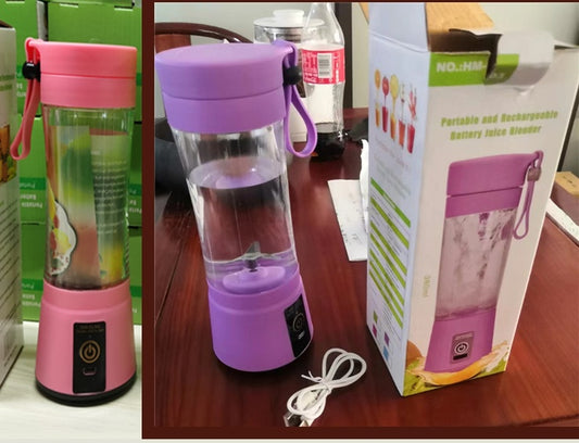 Buy Portable USB Rechargeable Blender 6 Blade Juicer Cup 380ML