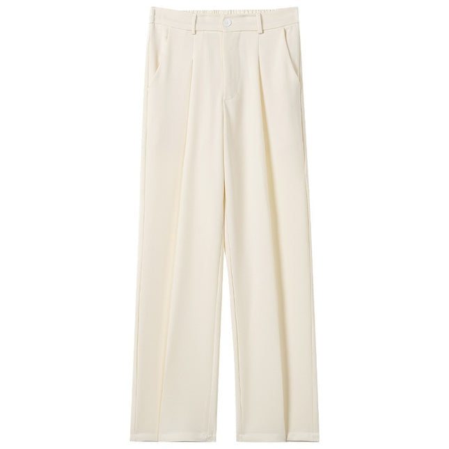Buy Men’s Casual Draped Straight Suit Pants Online