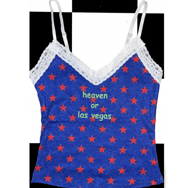 Fashionable European American Slim-Fit Tops, Vests, Camisoles