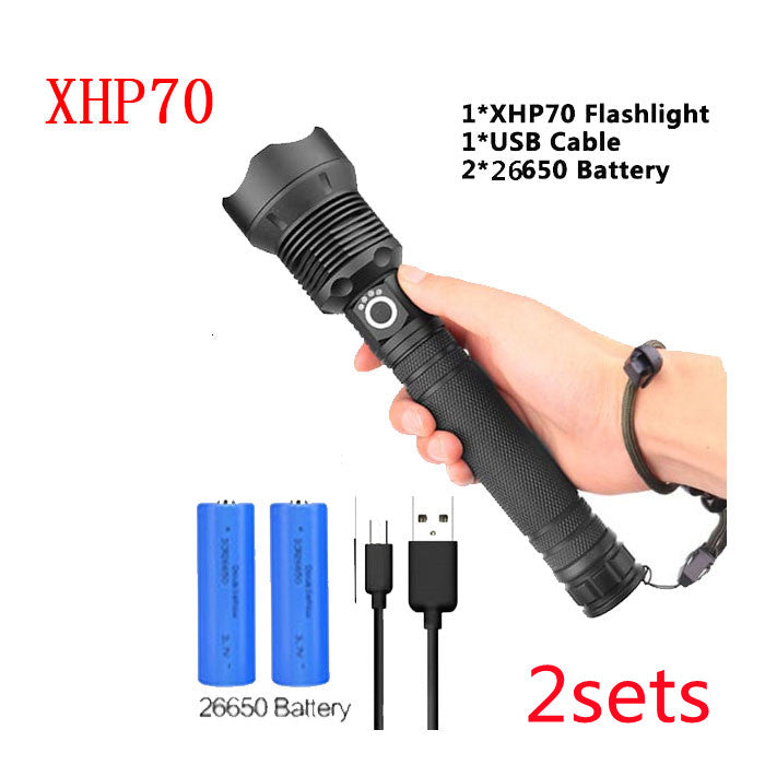 USB Charging Zoom P50 Flashlight – High Power LED Torch