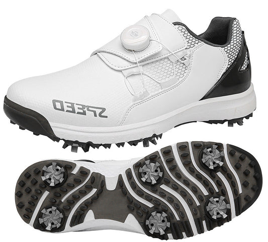 Rotating Buckle Golf Shoes with Removable Spikes Comfort