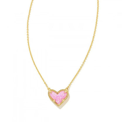 Buy Girls & Women Cubic Zirconia Heart Necklace Chic & Sparkling