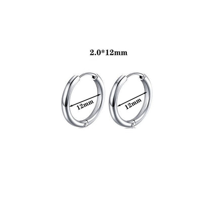 Buy Stainless Steel Coil Earrings – Simple Modern Style