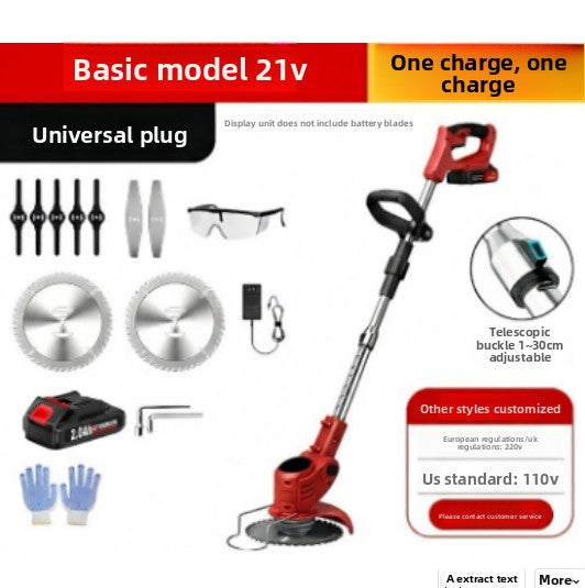 Cordless Lawn Mower with Lithium Battery for Home Yard Care