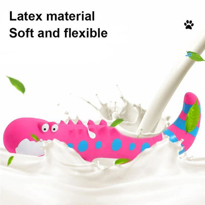Latex Lizard Squeaky Dog Chew Toy for Small Medium Dogs
