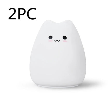 Silicone Touch Sensor LED Night Light for Children Baby Kids