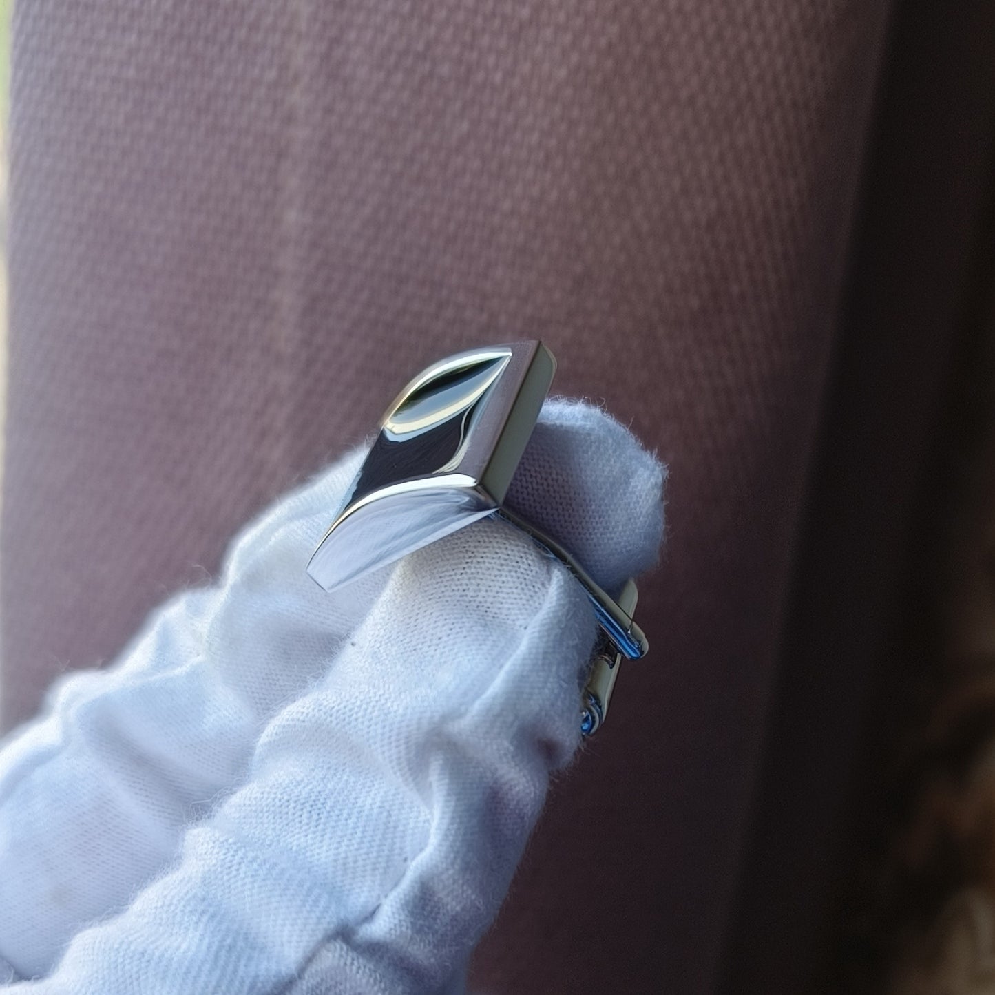Buy Classic Square Black French Cufflinks Nail Style Online