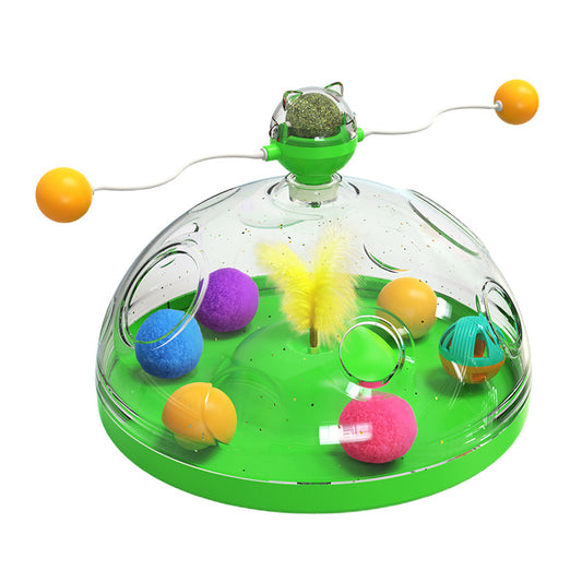 Meows Windmill Interactive Cat Toy with Catnip & Luminous Ball