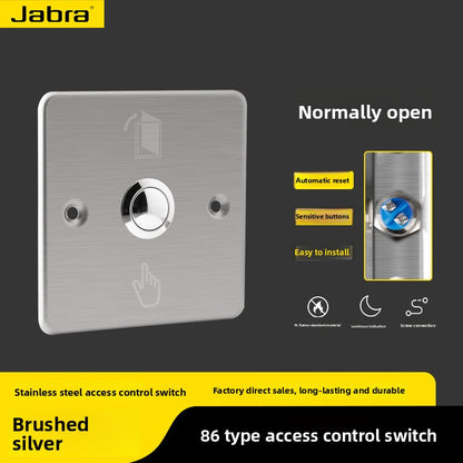 86 Type Wall Mounted Access Control Switch Panel