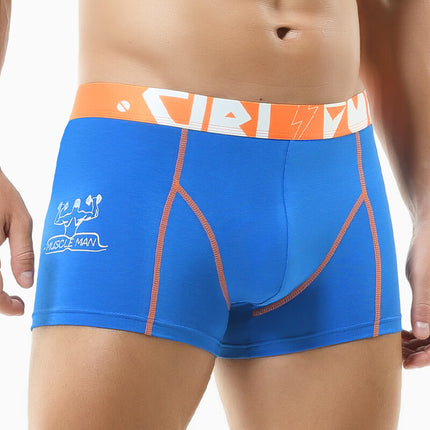 Trendy Men's Pure Cotton Briefs, Breathable and Sporty Fit