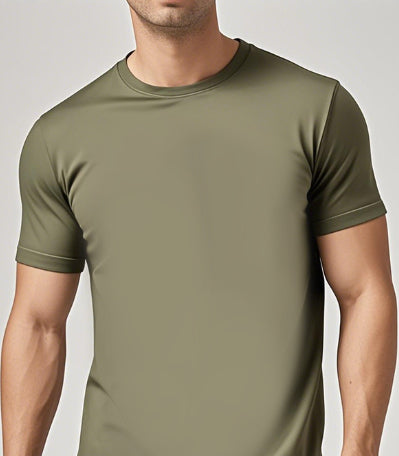 Buy Solid-Color Casual Short-Sleeve Crew Neck T-Shirt
global swanky 2