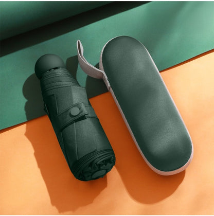 Capsule Umbrella for Portable Rain Travel Protection Use Now