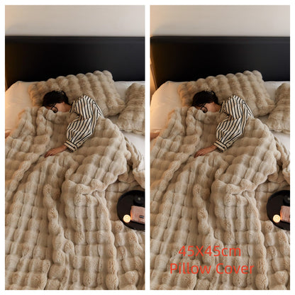 Buy First Polyester Rabbit Bubble Velvet Nap Blanket Quilt