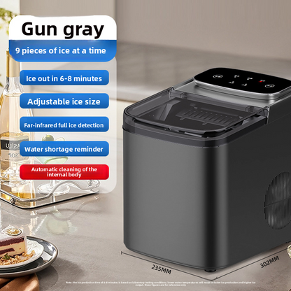 Portable Automatic Ice Cube Maker for Home Kitchen Daily Use