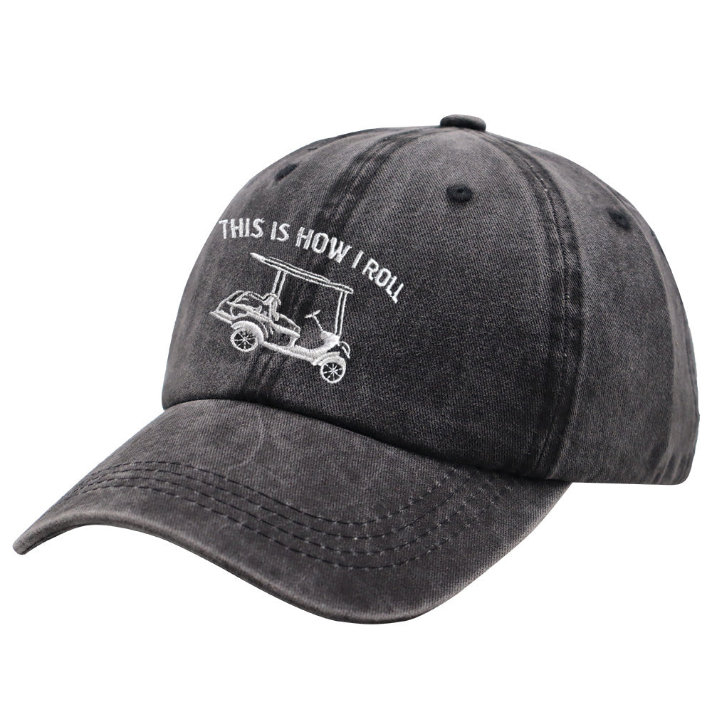 Buy 2pcs This Is How I Roll Golf Cart Hat – Adjustable Cotton Cap