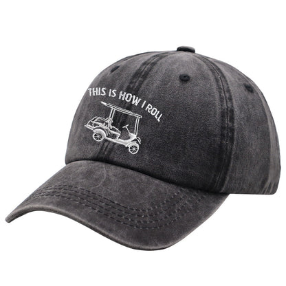 Buy 2pcs This Is How I Roll Golf Cart Hat – Adjustable Cotton Cap