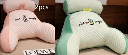 Sofa Fluffy Cushion Triangle Reading Backrest Pillow Comfort