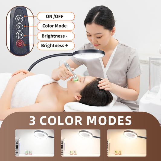 Magnifying Floor Lamp with LED Light for Home and Craft Use