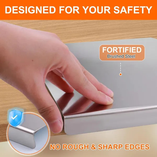 Close-up of the board's rolled, smooth edge