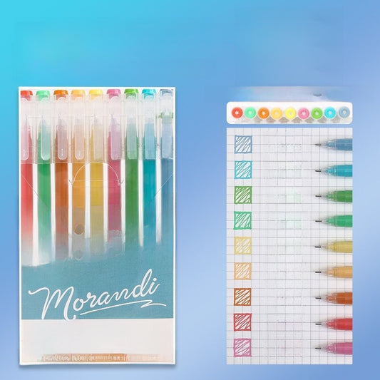 Morandi Color Gel Pens for Journaling Notes and Study Set