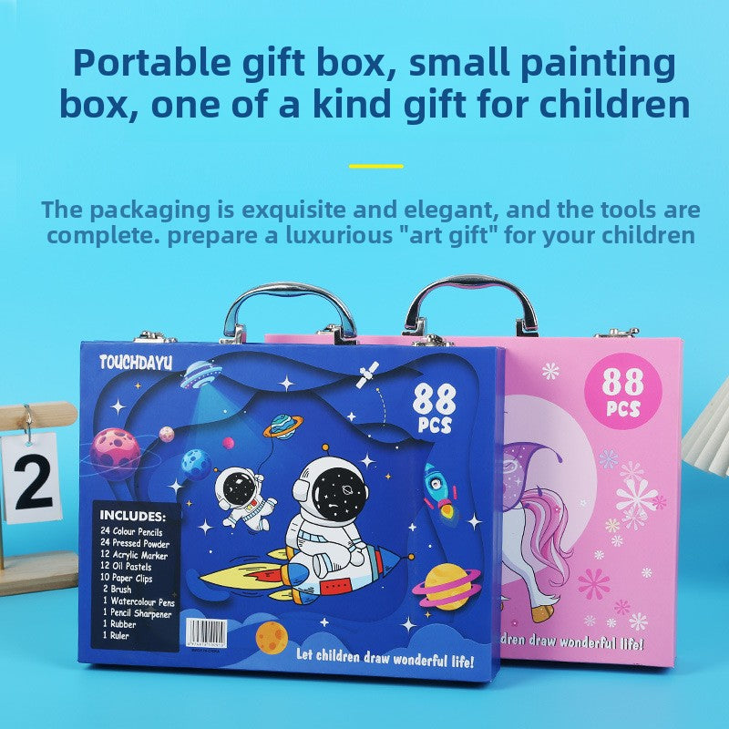 88-Piece Acrylic Marker Art Set for Drawing and Painting