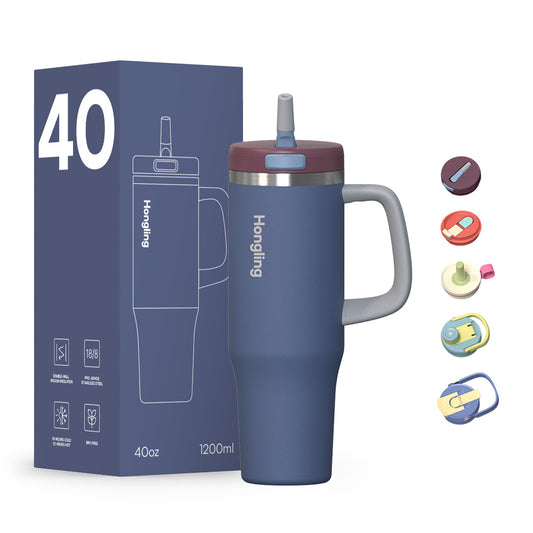 Multifunctional Stainless Steel Tumbler with Handle
